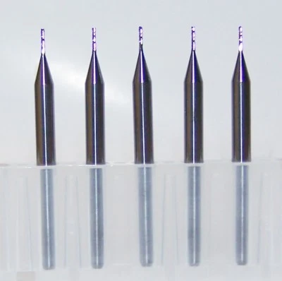 KYOCERA TYCOM (5) 0.60mm (.0236") DIAMOND CUT CARBIDE ROUTER BURRS, FT Kyocera 4100-0236J118J1