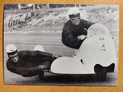Wilhelm Noll Original Autogramm Karte Motorrad Rennfahrer Deutschland BMW - Bild 1 von 2