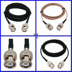 BNC Male M/M Ultrasonic RF Coaxial Cable NDT TOFD GE Flaw Detector Accelerometer - Picture 1 of 4