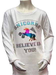 Camiseta GAP Niñas Unicornio Blanco Multicolor Manga Larga XXL 14-15 Años Precio de venta sugerido por el fabricante 10,99 GBP - Imagen 1 de 5