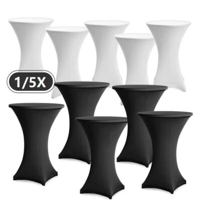 1/5x Husse Stehtisch Stretch Stehtischhussen Tisch Hussen Bistrotisch 60 70 80cm - Bild 1 von 4