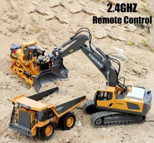 Full Functional 2.4G Remote Control Excavator Construction Tractor Dump Truck RC - Picture 1 of 20