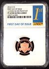2016 S Proof Lincoln Cent, NGC graded PF 69 RD Ultra Cameo, First Day of Issue!