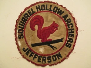 Eichhörnchen Hollow Archers Jefferson Aufnäher Jagd Patch Vintage Aufnäher Patches - Bild 1 von 5