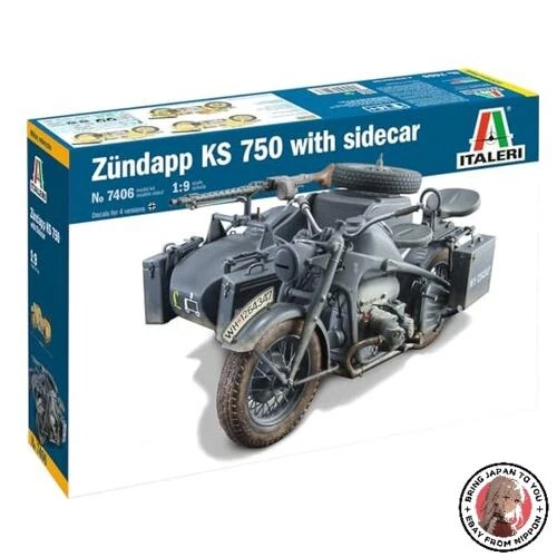 NUEVO Platz ITALERI IT7406 1/9 WW2 Alemania Zendap KS750 Sidecar modelo de pl... - Imagen 1 de 1