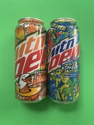 Mountain Dew Little Caesars Limited Edit MANGO RUSH & CAKE SMASH Full 16oz Cans - Image 1 of 2