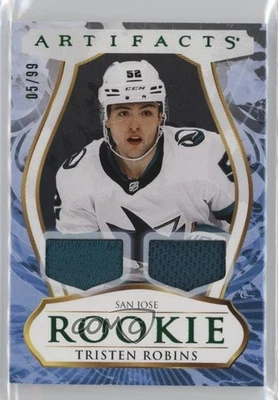 2023 Upper Deck Artifacts Rookies Emerald Material /99 Tristen Robins Rookie RC - Image 1 of 2
