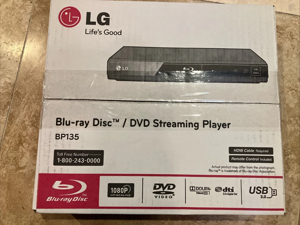LG BP135 DVD Blu-ray Player - Black