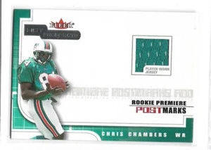 Camiseta Fleer Chris Chambers 2001 #d 1082 / 1500 RC KANSAS CITY CHIEFS / MIAMI - Imagen 1 de 1