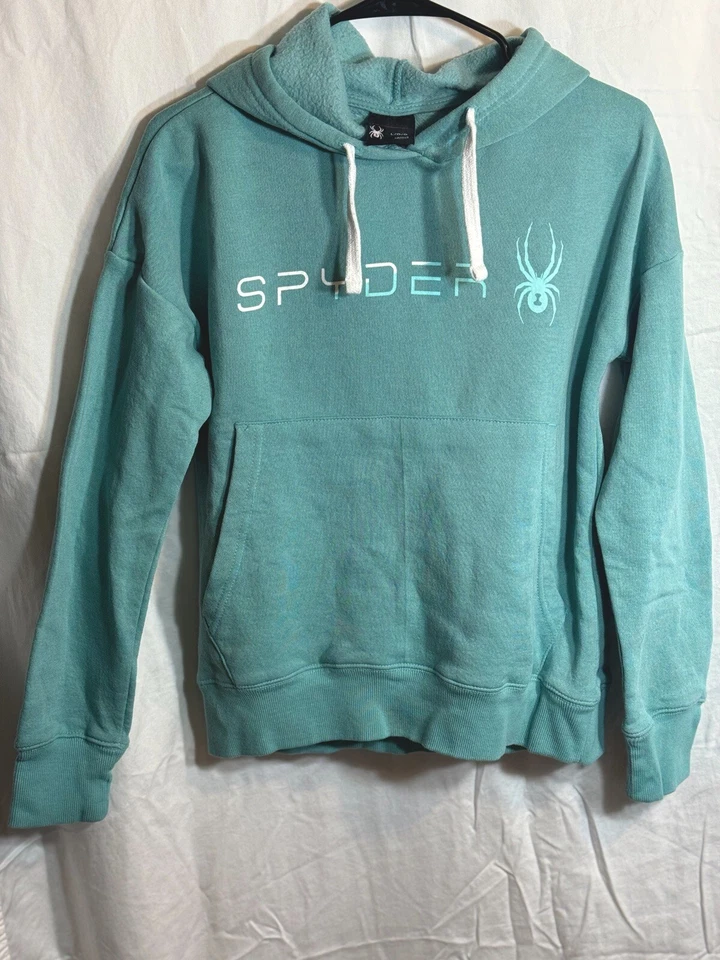 Spyder Fade Mujer Pullover Sudadera con Capucha L Regular Manga Larga Verde Nuevo sin Etiquetas Foto 1 de 4