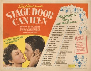 Stage Door Canteen Lobby Card Cheryl Walker William Terry 1943 Old Photo