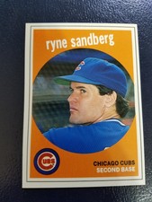 Ryne Sandberg Chicago Cubs 1989 Baseball Cards Magazine White Border