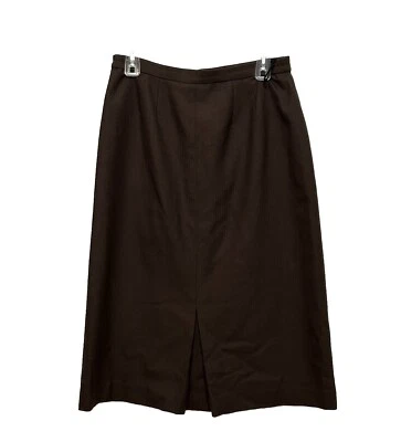 Falda D'Zio Para Mujer 12 Marrón Lápiz Lana Forrada Corpcore Foto 1 de 4