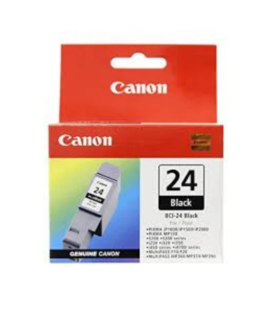 CANON BCI-24 GENUINE BLACK INK CARTRIDGE IP2000 IP1000 MP390 MPC200 I450 I470D - Image 1 of 1