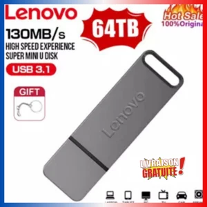 Clé USB Haute Capacité 2 To à 64 To | USB 3.1 Métallique Étanche Haute Vitesse - Afbeelding 1 van 16