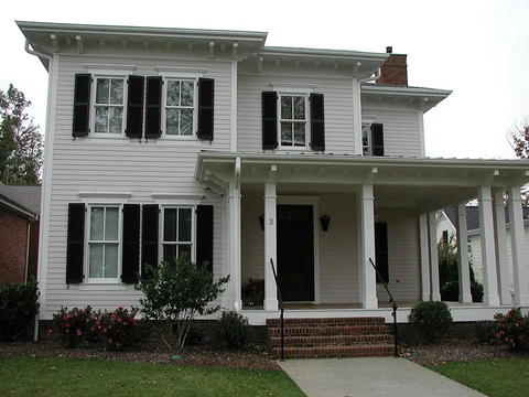 Exterior Composite Shutters 18"W x 40"H Black Pair Ekena Millwork CWR18X040BLC Cover