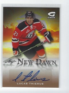 2015-16 Leaf Genesis New Dawn Lucas Thierus autograph 