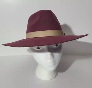 Charlie Horse Highway Felt Western Maroon Women's Small Hat - Picture 1 of 8