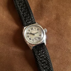REVUE - SPORT Military Pilot style no DH Swiss Wrist Watch 1940s WW II 2 Men UHR - Picture 1 of 8