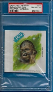 1977 Star Wars Sugar-Free Gum Wrapper #27 Chewie (Rookie) Psa 10 - Picture 1 of 2