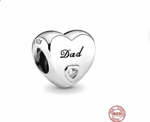 💖 Familie Charm Anhänger PAPA Dad Perfekt für Pandora Armband Bettelarmband 💖 - Bild 1 von 2