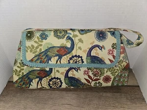 Tasche Attitude Handtasche Pfau bestickt Borte - Bild 1 von 8