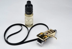 Gold Headshell, Stylus, Belt, Oil Kit for HITACHI SDT-400, - 27 - Picture 1 of 8