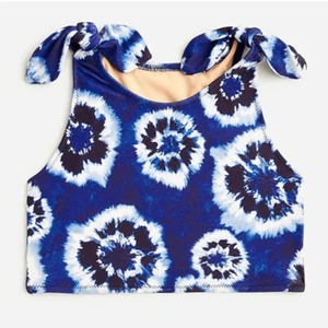 J Crew Girls' tie-shoulder swimsuit Top with UPF 50 Size 6-7 - Picture 1 of 6