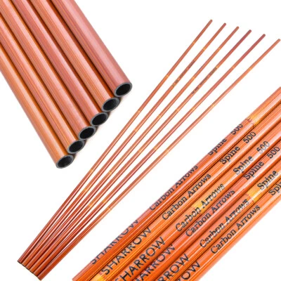 30" Carbon Arrows Shaft ID6.2 Archery SP500 Bamboo Skin Bow Hunting Shoot DIY - Image 1 of 4
