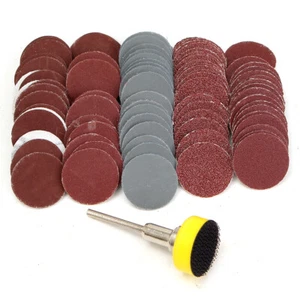 1'100 Stck. SCHLEIFSCHEIBE Schleifpapier Haken Schleife Schleifer + Stützpad + M6 Bohrer Adapter - Bild 1 von 7