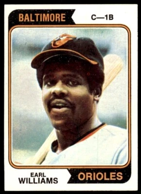 1974 TOPPS EARL WILLIAMS BALTIMORE ORIOLES #375 - Image 1 of 2