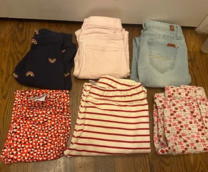 Crewcuts JCrew Girls Full Length Everyday Leggings LOT OF 6 Size 10 & 12 EUC - Picture 1 of 6