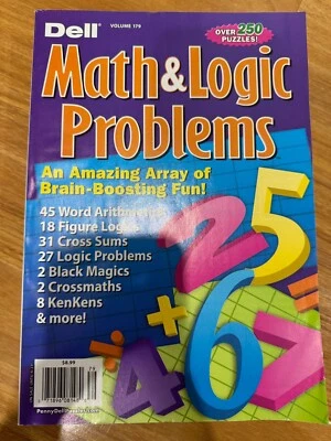 Dell Math & Logic Problems Vol. 179 / Brain Boosting Fun! - Image 1 of 3