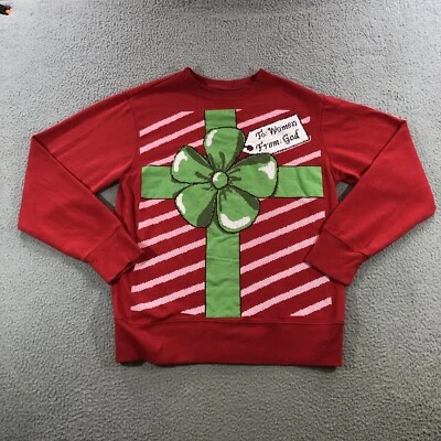 Moletom Mad Engine Ugly Christmas masculino S Red Gods presente para mulheres GIF pun  - Imagem 1 de 4