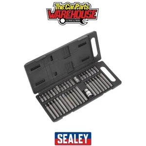 Sealey S0982 Siegen TRX-Star/Hex/Spline Bit Set 3/8" & 1/2"Sq Drive 40pc - Picture 1 of 5