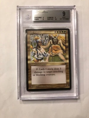 Lady Caleria Legends BGS Graded 9 (9/9/9/9.5) A Beauty MINT (RG) 4RCards - Image 1 of 4