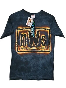 Camiseta De Colección Nuevo Orden Mundial Para Hombres Azul Líquido Gráfico Camiseta Tie Dye Pequeña - Imagen 1 de 5