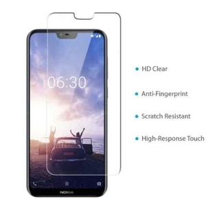 New Thin Clear LCD Tempered Glass Screen Guard Protector For Nokia X6 Pack Of 5 - Picture 1 of 1