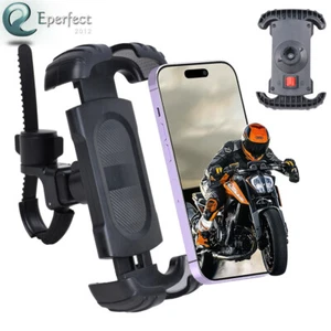 360 Rotation Motorcycle Bicycle Bike Handlebar Cell Phone Mount Holder Bracket - Picture 1 of 8