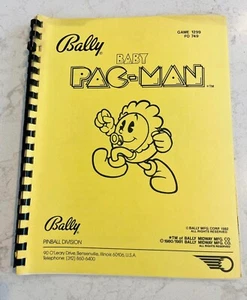 Bally Baby Pac-Man™ Pinball Machine Operations Manual ORIGINAL 1982 - Picture 1 of 6