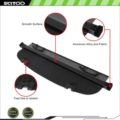 Cubierta de carga Tonneau Privacy Shield retráctil para Mazda CX-5 2017 2018-2024 Foto 1 de 4