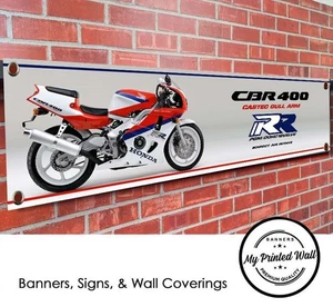 CBR 400 Castec Möwenarm RR Motorrad Banner für Werkstatt, Garage, Showroom - Bild 1 von 2