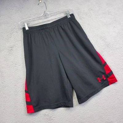 Under armour Shorts Youth L Black Red Basketball Performance Athleisure Sports - Image 1 of 4