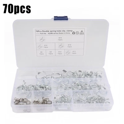 Practical Spring clamps Fuel Line Tube Assortment Automobiles Motorcycles - Image 1 of 4
