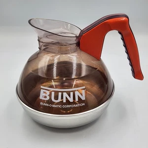 Caraffa vetro decanter caffè vintage Bunn O Matic manico arancione made USA 1990 - Foto 1 di 8