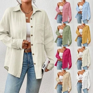 high-end women's shirt with shoulder drop, bat shaped shirt, long sleeved shirt - Picture 1 of 23