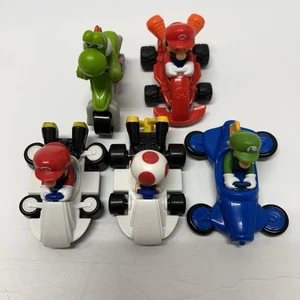 Nintendo Mario Kart 8 McDonald's Action Figures Lot 5 Mario Luigi Toad Yoshi - Picture 1 of 12