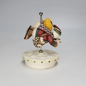 Candle Topper Capper Our America Stay On Tops Winter Snowman Carousel - Picture 1 of 6