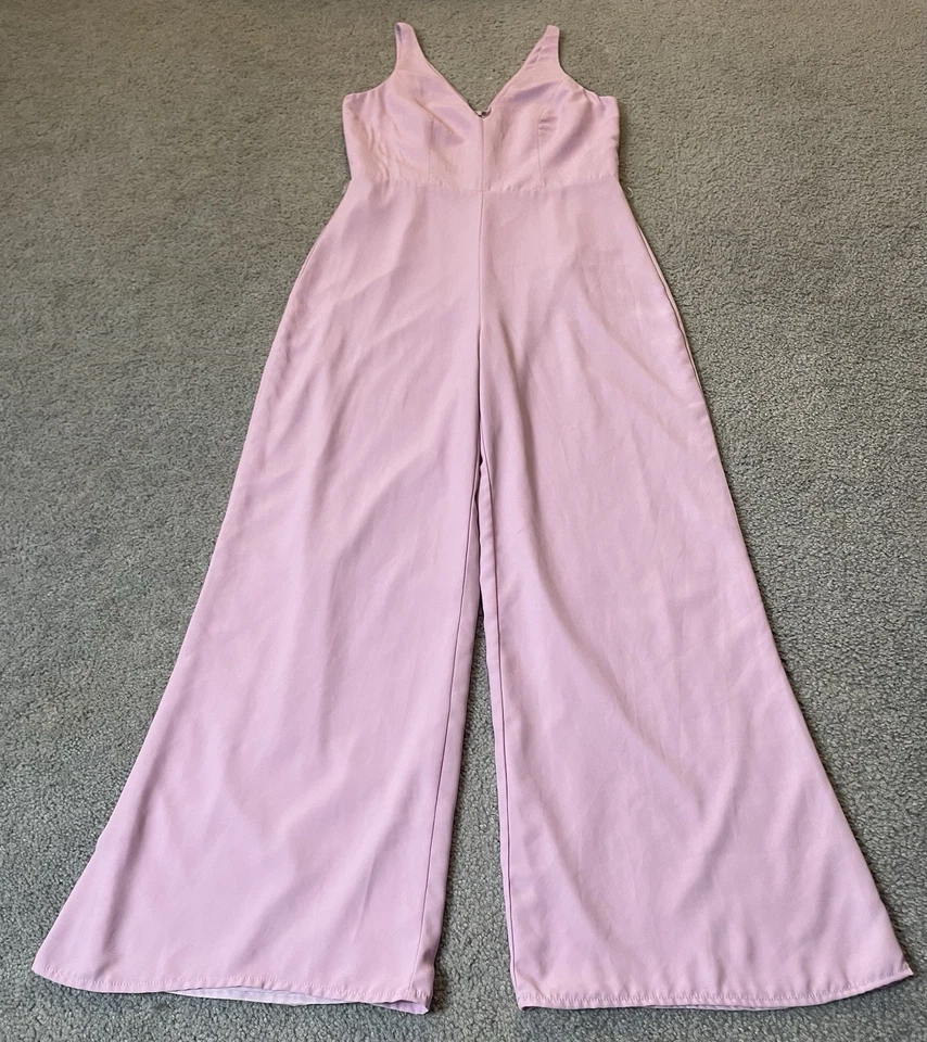 Mono De Colección AU x Pirámide Pierna Ancha Para Mujer Talla M Lavanda Gasa Hecho en EE. UU. Clásico Foto 1 de 4