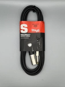 Stagg SAC3PXMDL Audio Patch Cable 3M Length, 1x XLR Male to 1x Jack Male, 6.3mm - Picture 1 of 2